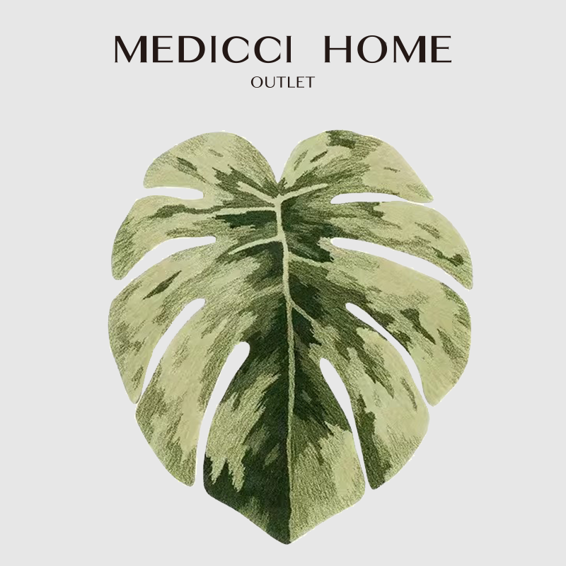 Luxury Lifestyle Hotel - Medicci Home Monstera Leaves Shaped Area