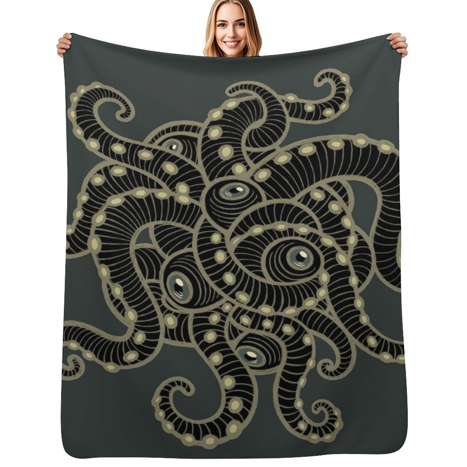 Luxury Lifestyle Hotel - Cthulhu Lifestyle Throw Blanket Decorative Beds