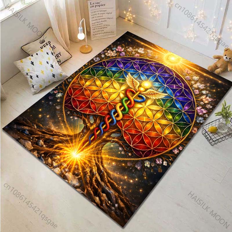 Luxury Lifestyle Hotel - Multiple sizes Rainbow Flower of Life