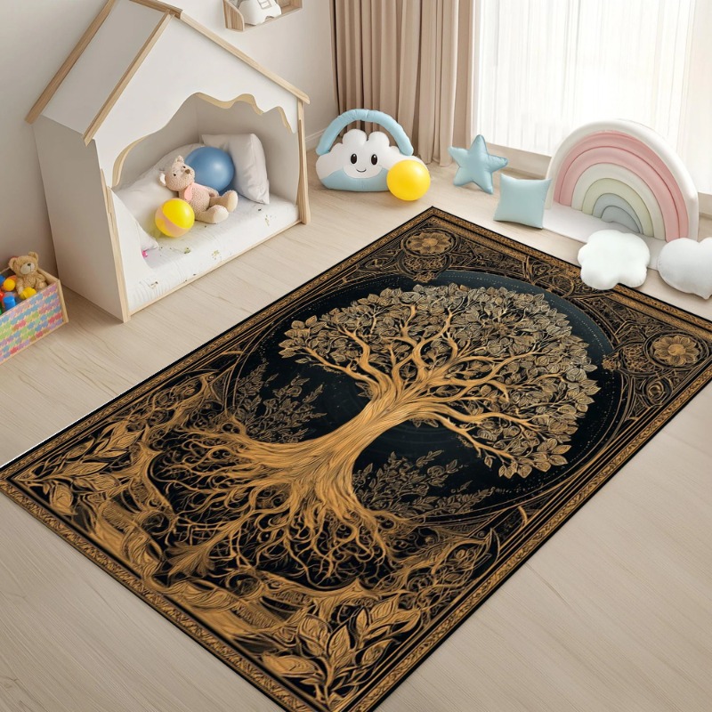 Luxury Lifestyle Hotel - Luxurious Life Tree Pattern Area Rug